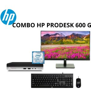 Combo HP ProDesk 600 G4 MINI Core I5-8500T / 8GB RAM DDR4 / 256GB SSD + PANTALLA 22″ DIAGONAL FHD