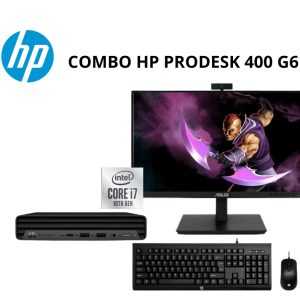 Combo HP PROBOOK 400 G6 Core™ i7-10700T | 8GB RAM DDR4 | 256GB SSD | Monitor ASUS 24″ FHD