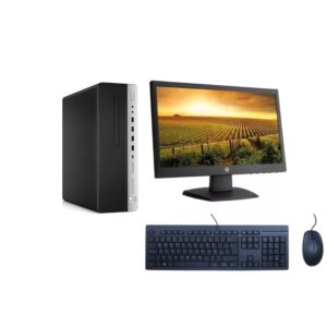 CPU HP ELITEDESK 800 G3 | INTEL CI5 6TA GEN | 8GB RAM DDR4 | 256GB SSD + MONITOR HP V190 19" HD+