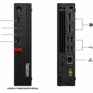 LENOVO TINY THINKCENTRE M910q | INTEL CORE I5 6TH GEN | 8GB RAM DDR4 | 256GB SSD