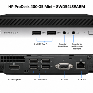 HP PRODESK 400 G5 MINI | INTEL CORE I7 9TH GEN. | 8GB RAM | 256GB NVMe | 8WD54LS#ABM