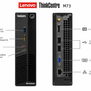 LENOVO THINCENTRE M73 TINY | INTEL CORE I3 4TA GEN.| 8GB RAM DDR3 | 1TB HDD | LIQUIDACION